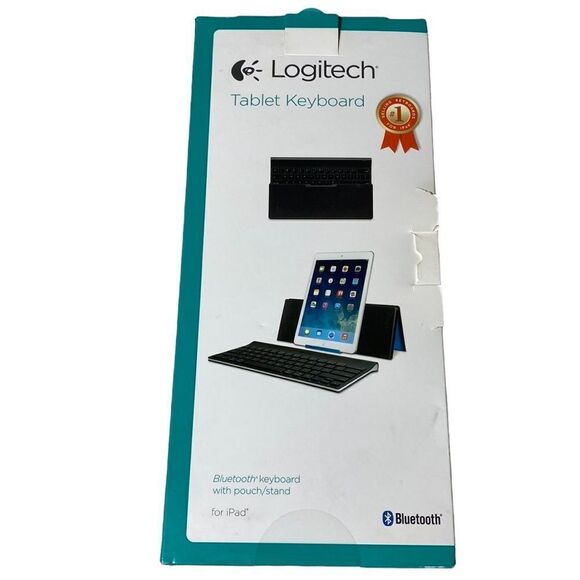 Logitech tablet keyboard Bluetooth keyboard with pouch/stand for iPad - Picture 1 of 4